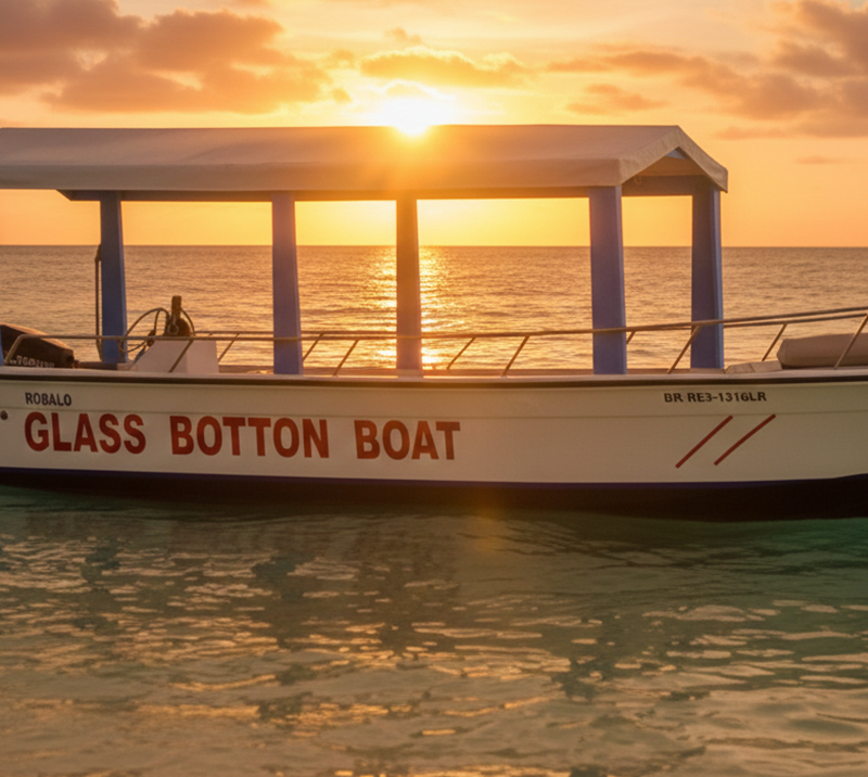 Glass Bottom Boat Tour in Punta Cana - View marine life without swimming