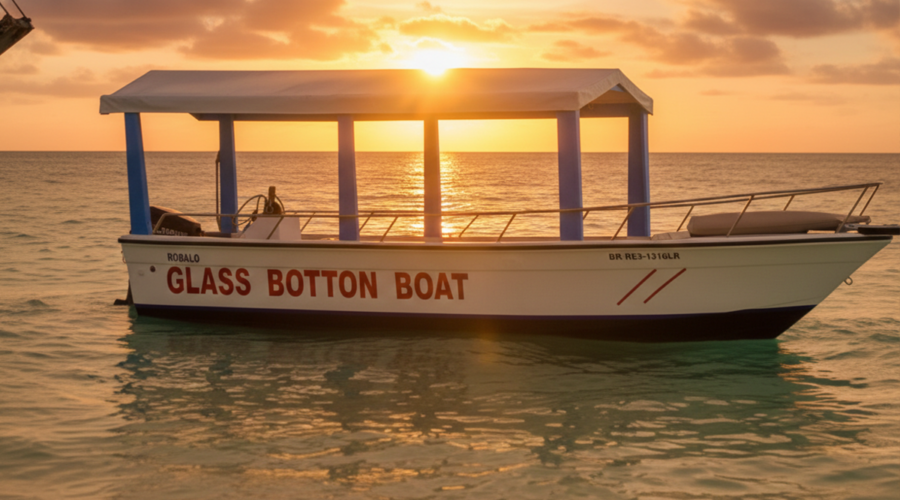 Glass Bottom Boat Tour in Punta Cana - View marine life without swimming